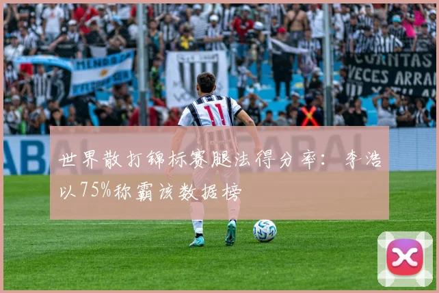 世界散打锦标赛腿法得分率：李浩以75%称霸该数据榜